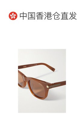 1h可退 香港直邮潮奢 zegna 杰尼亚 男士 D形框醋纤太阳眼镜 EZ02