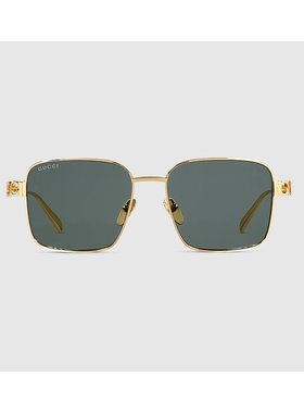 GUCCI 男士太阳镜 839995I33308012 AW2025 古驰绿色 Sunglasses