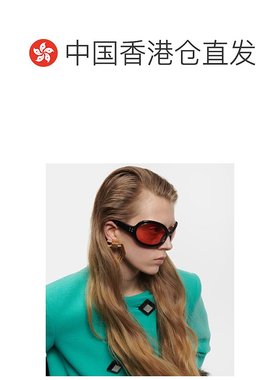 1h可退 香港直邮Gucci 古驰 女士 圆形太阳眼镜 000919 black黑色