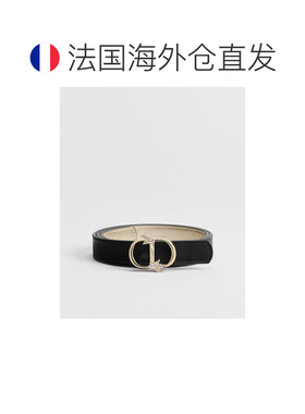 欧洲直邮自营Dior迪奥 女士黑色/金色小牛皮镶钻C【付后1h可退】