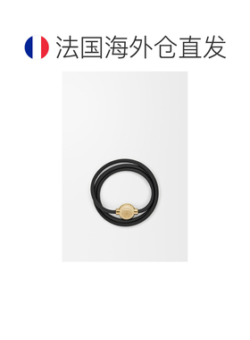 自营1h可退 欧洲直邮Loewe罗意威 Pebble系列女士黑色/金色牛皮鹅