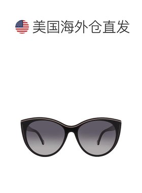 自营Carolina Herrera Grey Cat Eye Ladies Sunglasses HER 0142