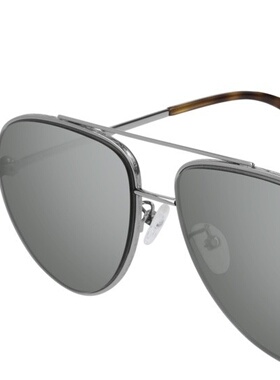 1h可退 ALEXANDER MCQUEEN 女士眼镜 AM0172SMETAL2 AW2025