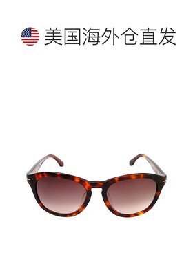 自营Calvin Klein Smoke Gradient Round Ladies Sunglasses CK43