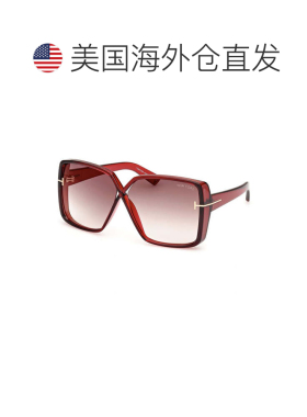 美国直邮自营tom fordFT1117 66g闪亮红色/棕色渐变-闪亮红色 美