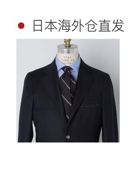 日本直邮SHIPS Puccini 丝绸石榴纹反向条纹领带