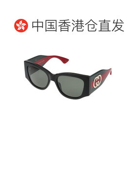 香港直邮GUCCI 男士太阳镜 GG2115S001 SS2026 黑色 猫眼框太阳镜