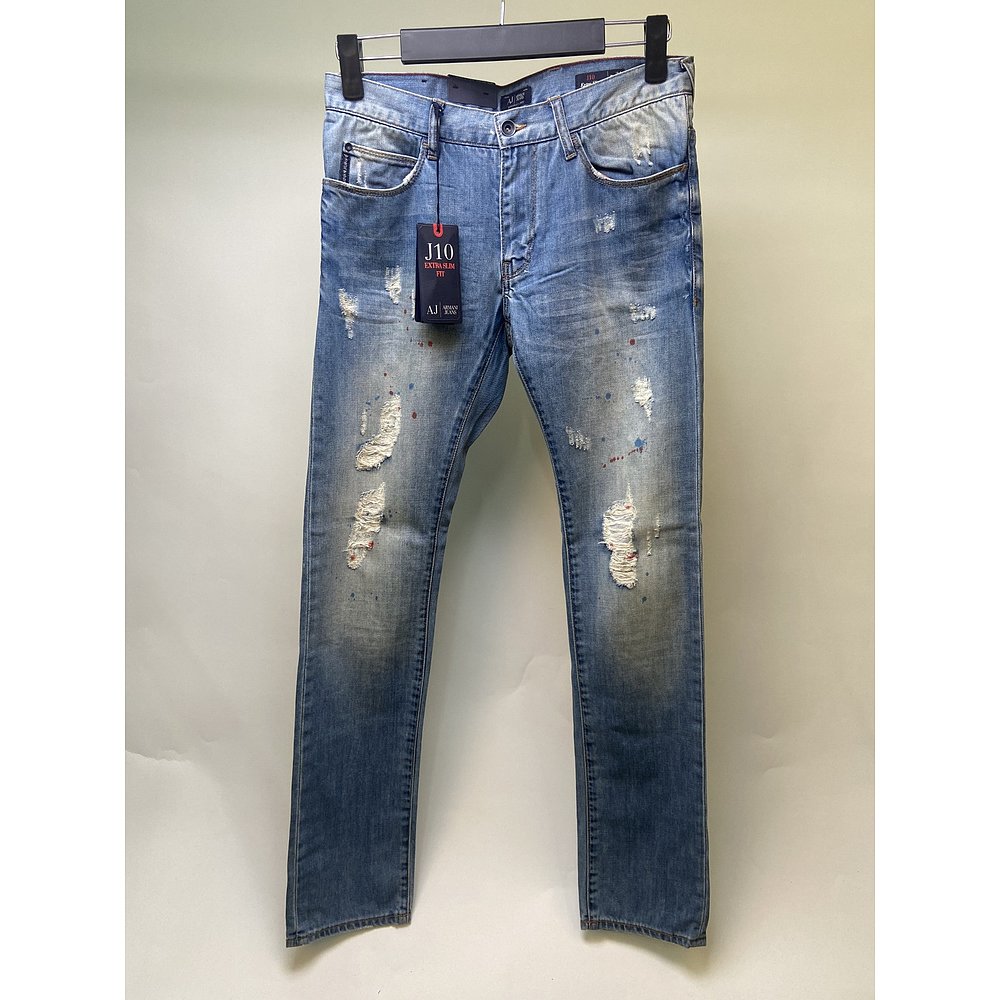 香港直邮ARMANI JEANS 粉色女士牛仔裤 A6J106Y-15 - 图2