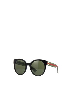 Gucci 黑色徽标太阳镜 GG0035SN