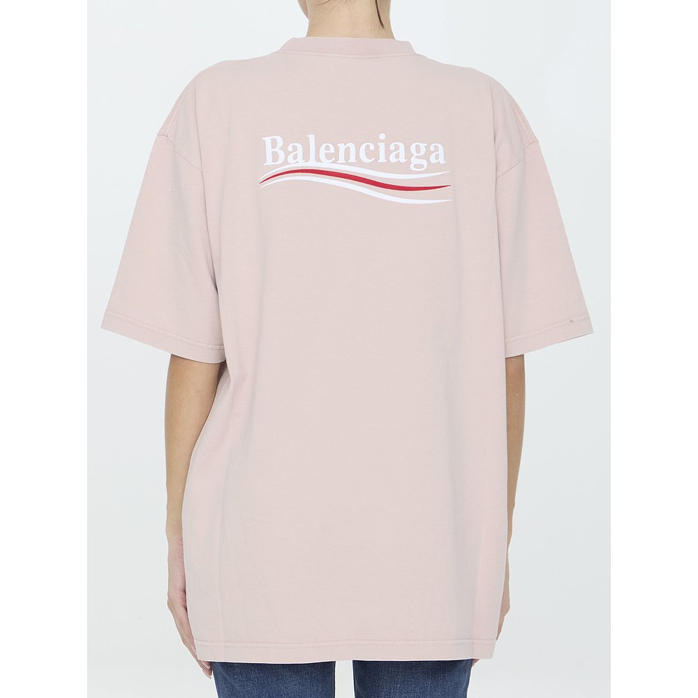 Balenciaga 巴黎世家 女士 Political 运动T恤 641655TKVJ11764 - 图2