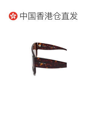 香港直邮ALAIA 女士眼镜 AA0087S00299 AW2025 棕色 全框太阳镜