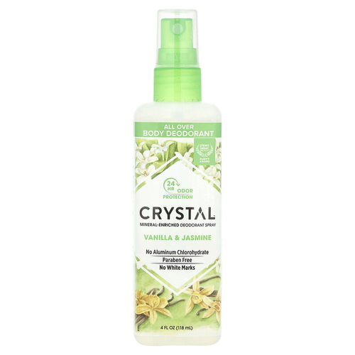 香港直邮Crystal Body Deodorant净味剂喷雾香草茉莉味118g正品 - 图0