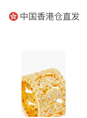 1h可退 香港直邮潮奢 ZIMMERMANN 女士 12-karat 镀金水晶戒指 54
