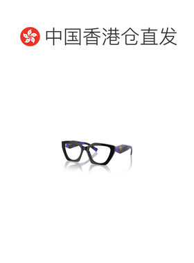 香港直邮PRADA 女士眼镜 PR09YV19S1O1 SS2026 蓝色 徽标平光镜