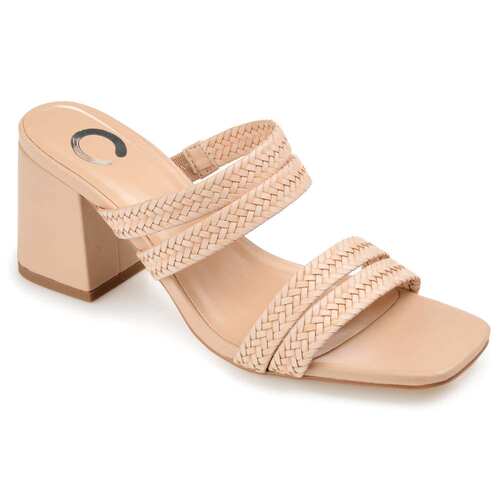 自营 Journee Collection 女式 Natia 高跟鞋 - 白色 美国奥莱直 - 图2