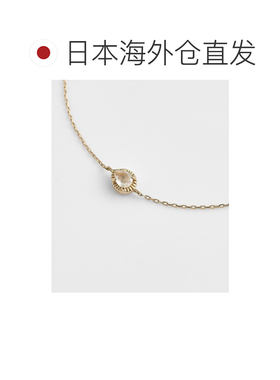 日本直邮agete 阿卡朵 女士 K10金 天然月光石钻石 双面设计手链