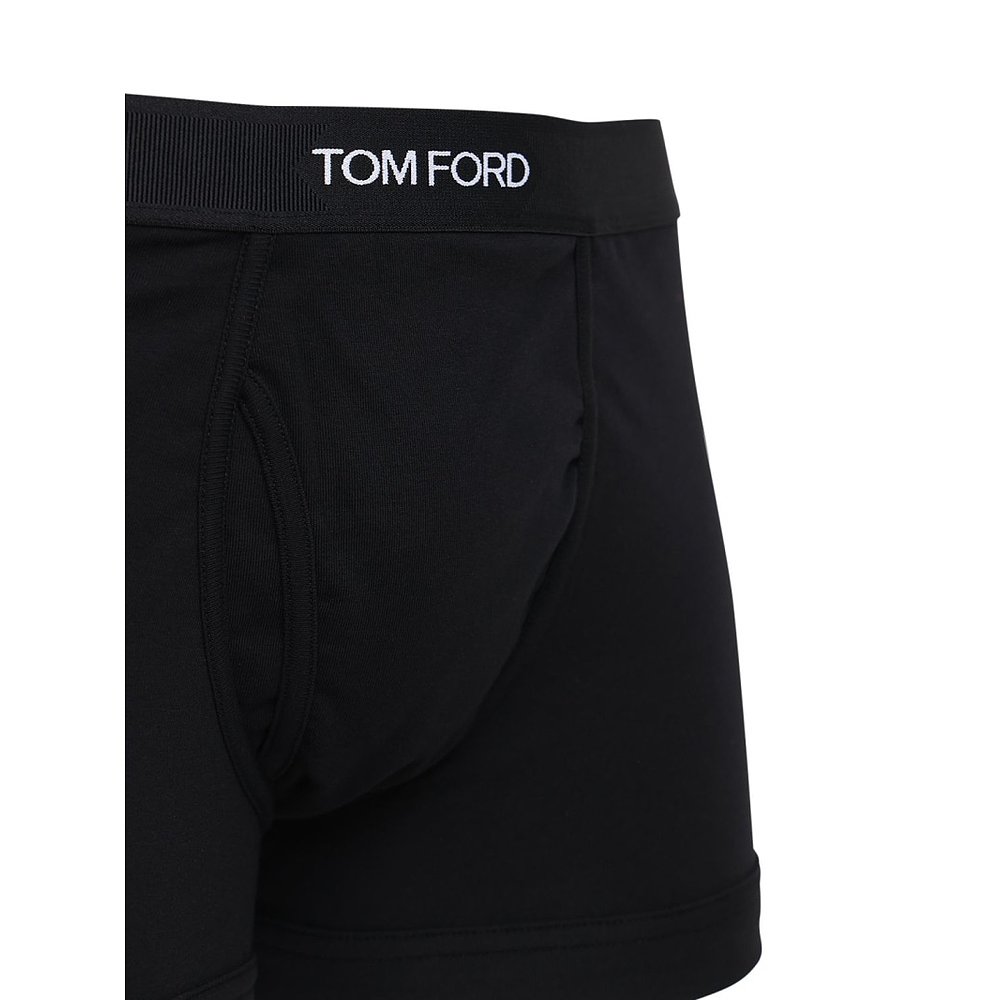 香港直邮潮奢 Tom Ford 汤姆 福特 男士 棉质平角内裤2件套 - 图2