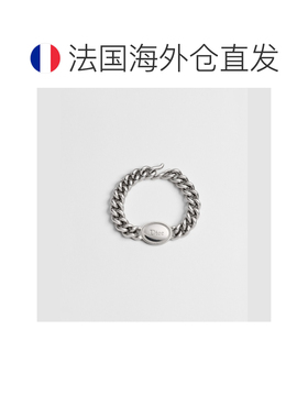 自营欧洲直邮Dior迪奥 Medaillon 男士银色黄铜链环手链