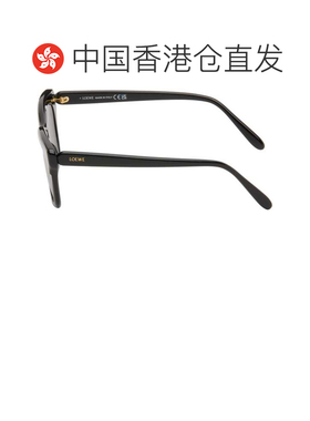 1h可退 香港直邮潮奢 LOEWE 罗意威 男士 黑色 Slim 太阳镜 LW401