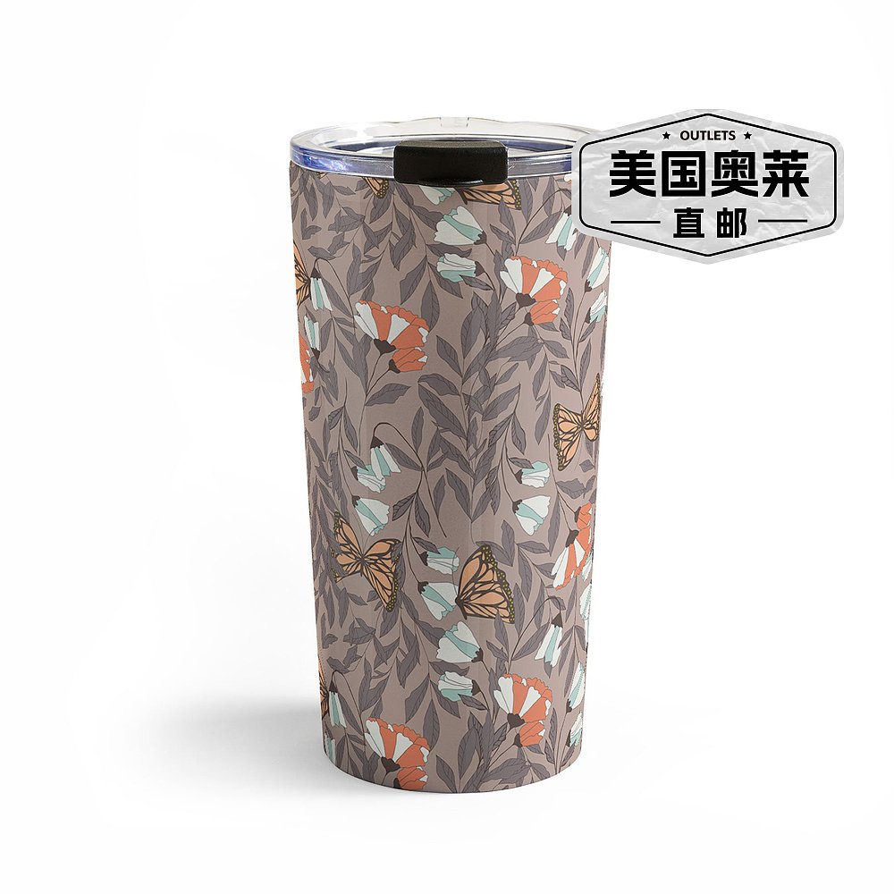 deny designsBluelela Monarch Garden 004 Travel Mug - blue 【 - 图0