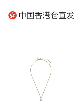 香港直邮COACH 女士项链 37335949GLD710 CO 金色 吊坠项链蔻驰