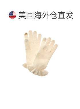 美国直邮自营sofiacashmereSofifacashmere触摸屏羊绒手套-白色