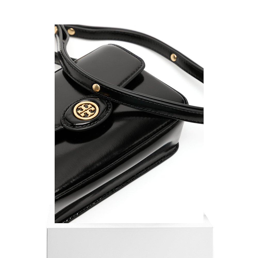 自营TORY BURCH汤丽柏琦女士Robinson漆皮磁扣翻盖开合单肩包,淘宝优惠券,粉丝福利购,淘宝优惠卷