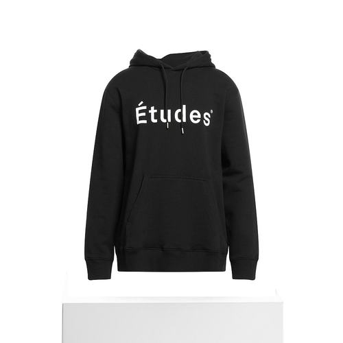 1h可退 香港直邮潮奢 Études 男士 连帽卫衣 black黑色 舒适时尚 - 图3