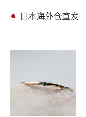 1h可退 日本直邮cui-cui 蓝钻单石戒指 K10YG 756294