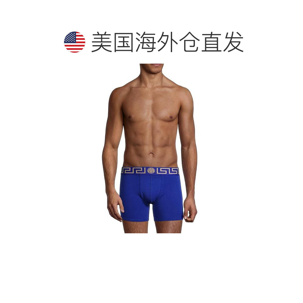 1h可退 【美国直邮】Versace Greca腰带针织平角内裤 男士内裤 94,淘宝优惠券,粉丝福利购,淘宝优惠卷