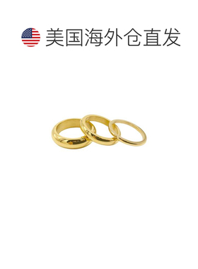 自营Adornia Matte Stacking Band Set 金色 - 黄色 美国奥莱直发