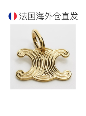自营1h可退 欧洲直邮CELINE思琳 Triomphe Wire镀金黄铜金色吊坠