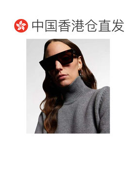 1h可退 香港直邮alaia 女士 Flat-top 太阳眼镜 brown棕色 舒适时
