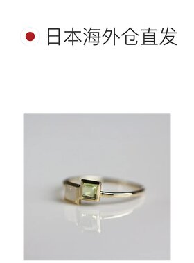 1h可退 日本直邮cui-cui 10K黄金黄佩里多特与月光石戒指 755479