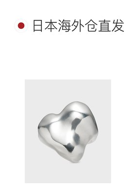 1h可退 日本直邮NOJESS 女士大胆设计心形银戒指 独特风格 引人注