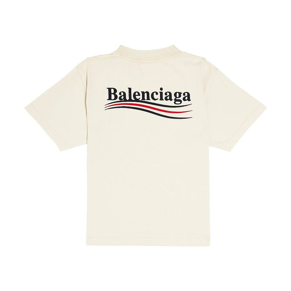 潮奢 Balenciaga 巴黎世家 女童徽标棉质针织T恤童装 - 图2
