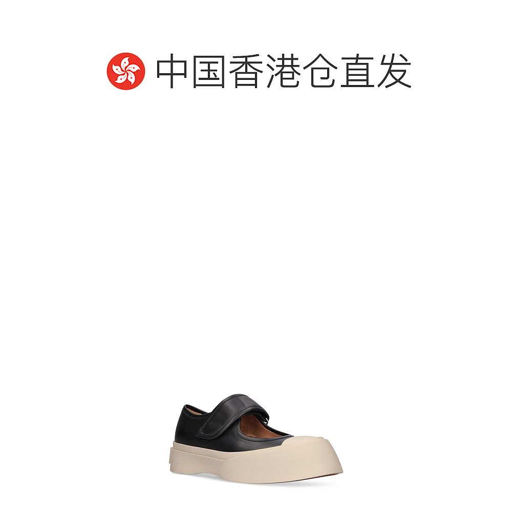 香港直邮潮奢 Marni玛尼女士20毫米Pablo玛丽珍皮革平底鞋-图1