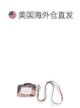 Vera Bradley 轻拉链 ID 和挂绳组合 - 蕨类佩斯利 【美国奥莱】