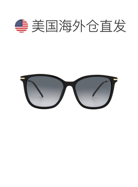 自营Carolina Herrera Grey Shaded Square Ladies Sunglasses HE