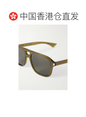 香港直邮潮奢 Saint Laurent 圣罗兰 男士 飞行员镀银醋纤太阳眼