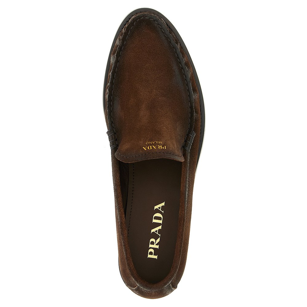 1h可退 PRADA 女士休闲鞋 1D991NFA0203ZL3F0324 AW2025 棕色 - 图2