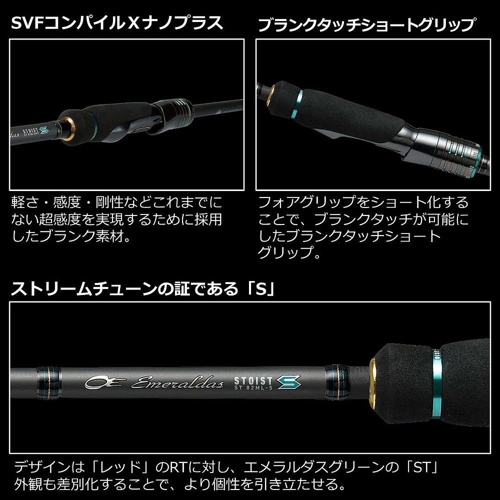 Daiwa Rod '23 Emeraldas Stoist ST 出指南型号 88ML-SM - 图2