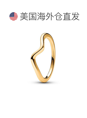1h可退 【美国直邮】PANDORAPandora|纯银波浪戒指