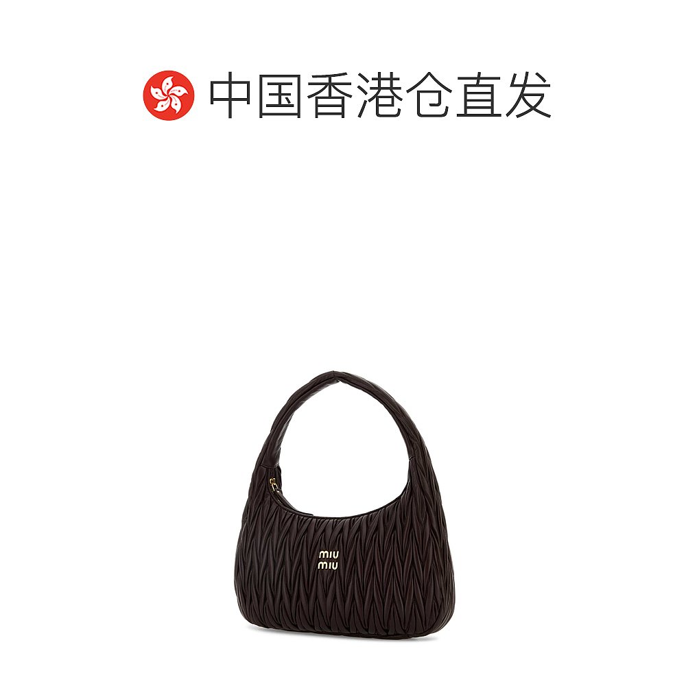 1h可退 香港直邮MIU MIU 女士单肩包 5BC170AN88F0NBL SS2025 褐 - 图1