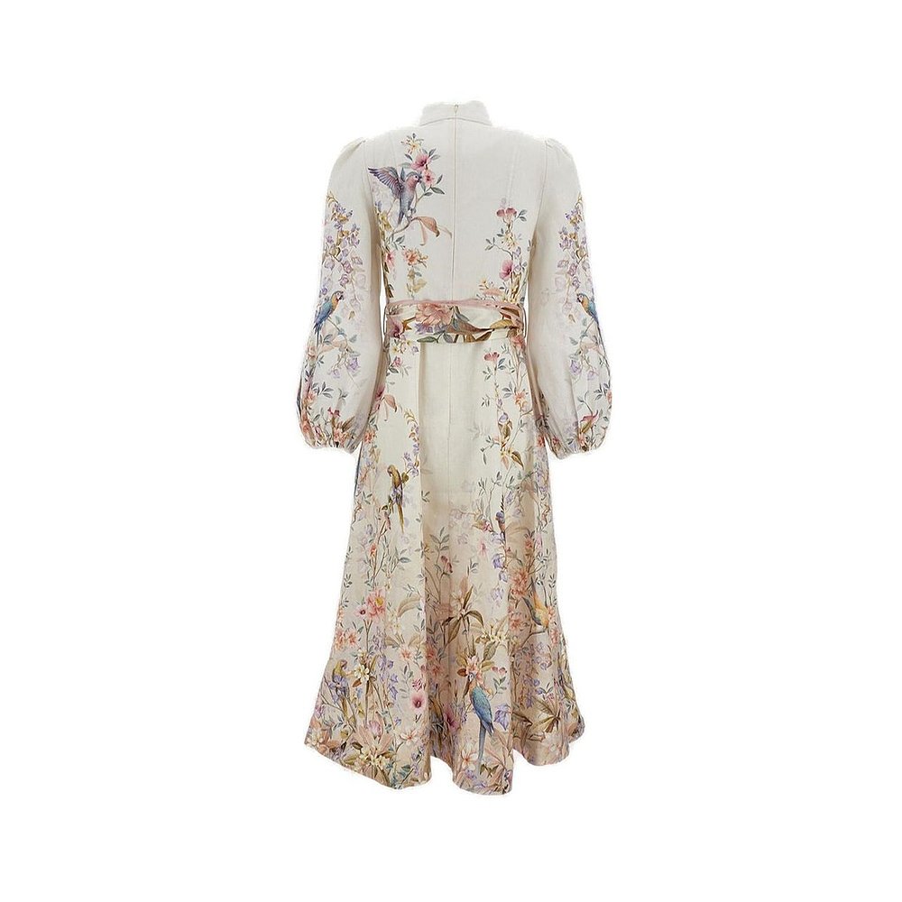 ZIMMERMANN 女士 Rebellion 羈扣中長洋裝 9143DC261C - 图0