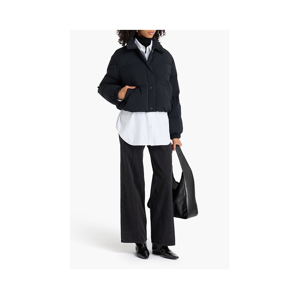 1h可退 潮奢 THEORY 希尔瑞 女士 shell 短款绗缝羽绒夹克 O09074 - 图0