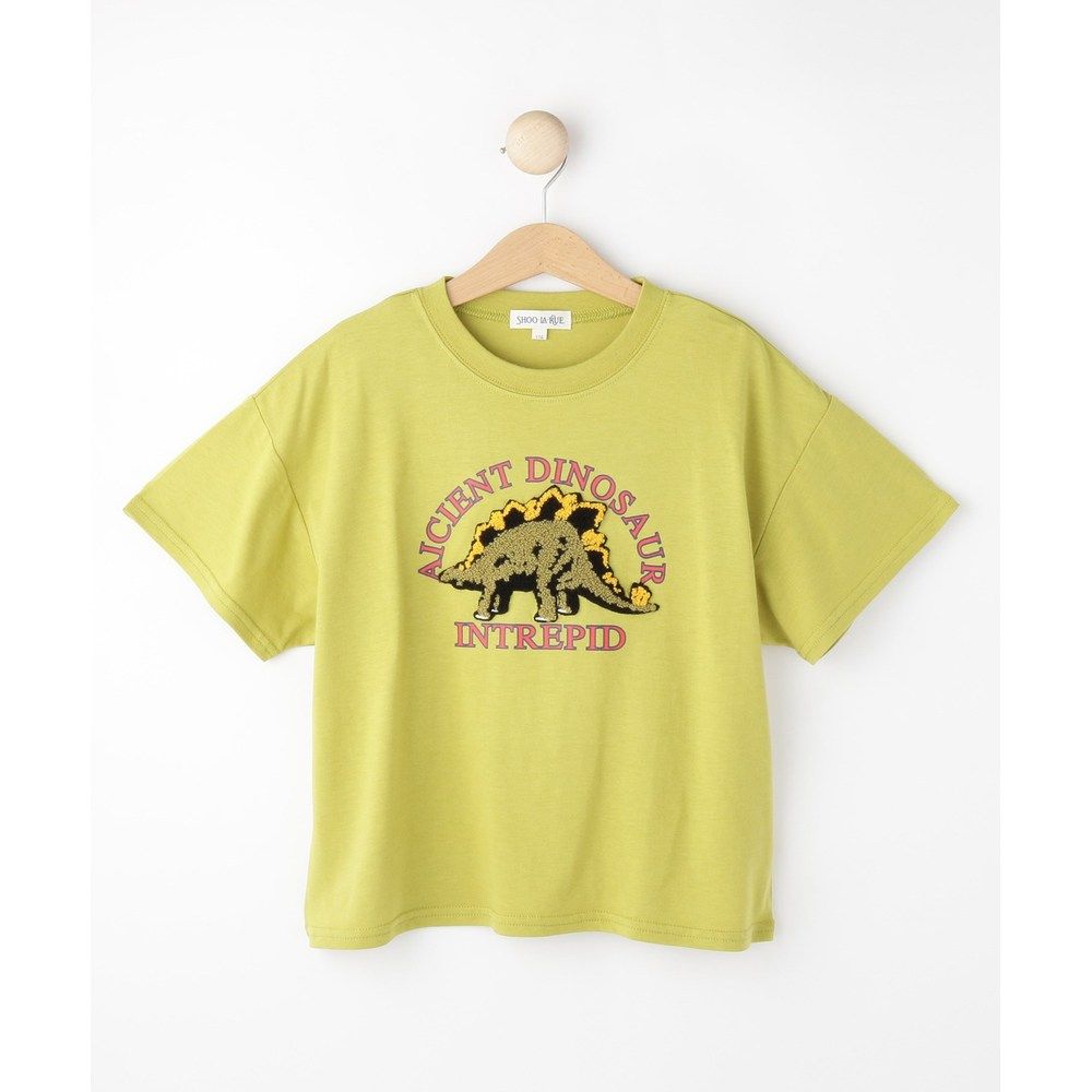 1h可退 日本直邮SHOO・LA・RUE 儿童接触冷感恐龙刺绣T恤 122123652,淘宝优惠券,粉丝福利购,淘宝优惠卷