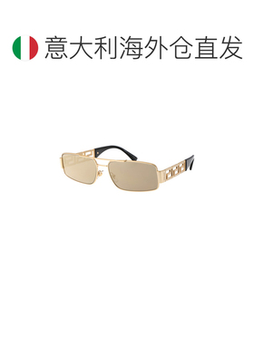 1h可退 欧洲直邮VERSACE 男士太阳镜 0VE225710025A AW2025 金色