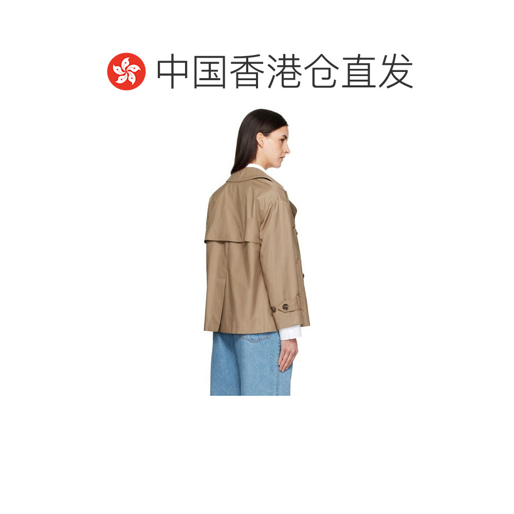 1h可退 香港直邮MaxMara 麦斯玛拉 女士 黄褐色 Zeno 夹克 251902,淘宝优惠券,粉丝福利购,淘宝优惠卷