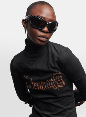 Balenciaga 巴黎世家 女士 长钉矩形太阳眼镜 000895